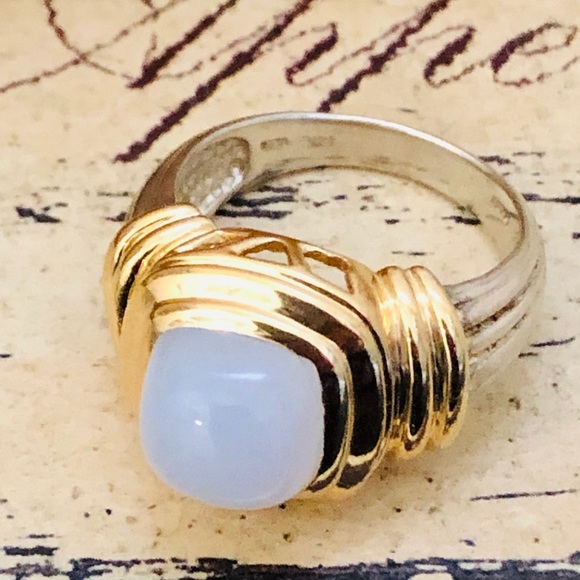 Designer Vintage Peter Brams 14k Sterling Ring - Picture 4 of 8